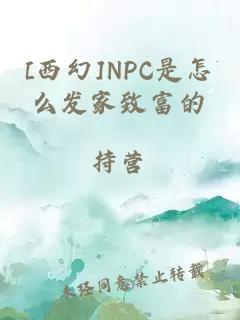 [西幻]NPC是怎么发家致富的